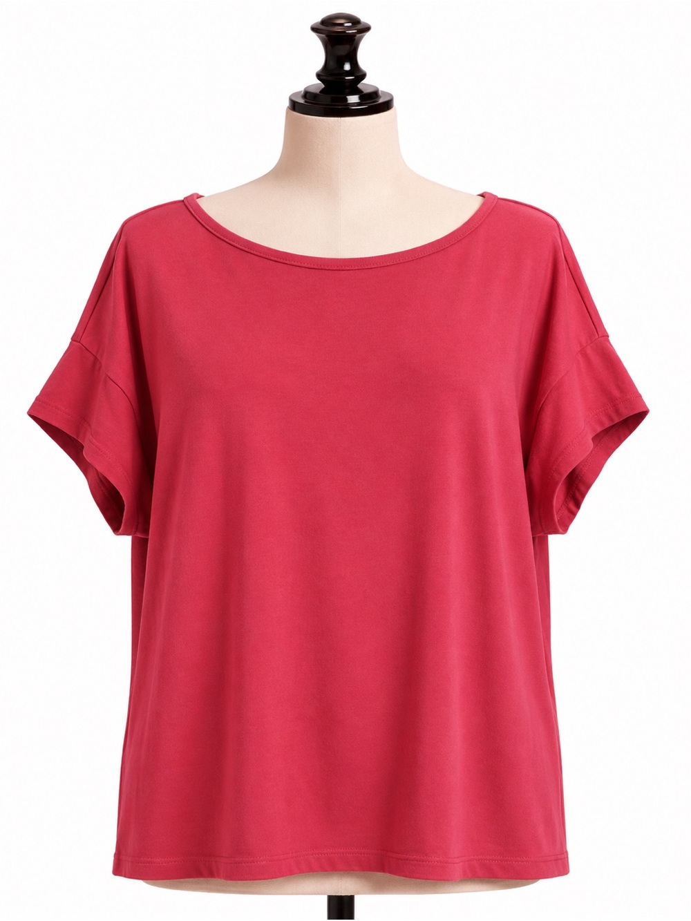 J. Jill Relaxed Scoop Neck Top in Raspberry Pink